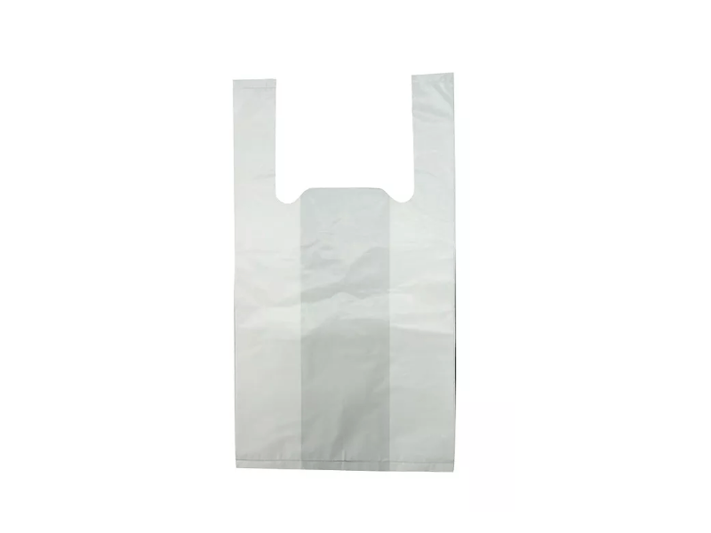 Plain HDPE White Singlet Bag